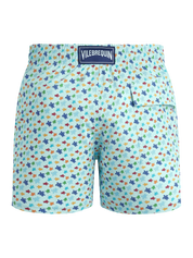 Men stretch short swim shorts micro ronde des tortues rainbow