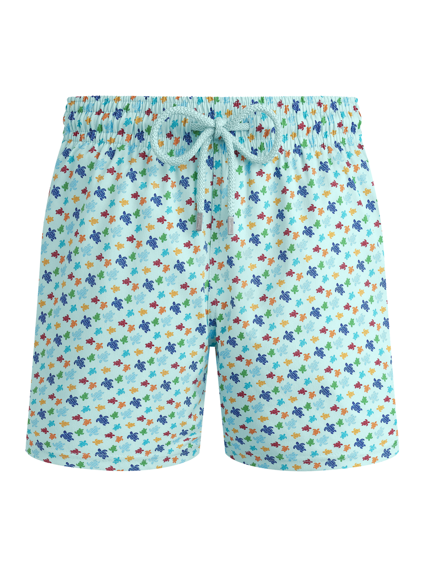 Men stretch short swim shorts micro ronde des tortues rainbow