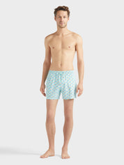 Men stretch short swim shorts micro ronde des tortues rainbow