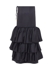 Raven ruffle skirt