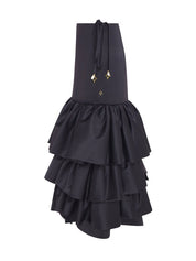 Raven ruffle skirt