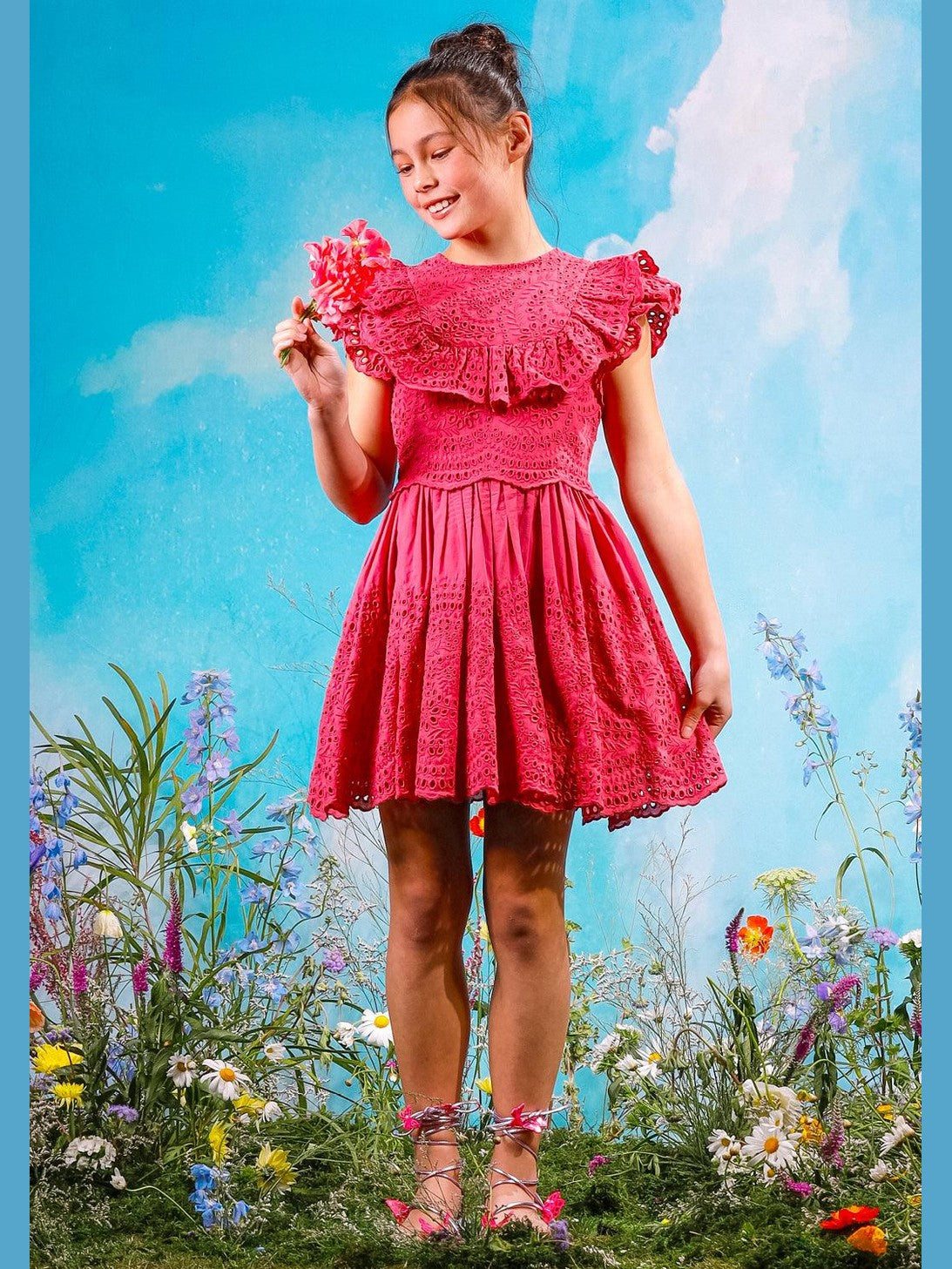 Naomi embroidered mini dress