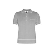 1886 KNITTED DARK GREY POLO