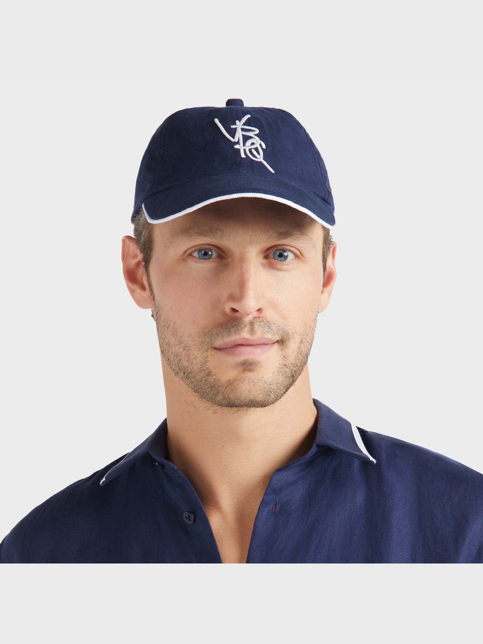 Men linen cap vbq line