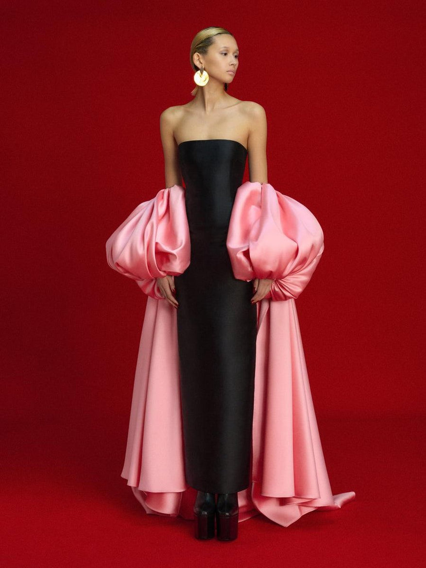 Rubaiyat The lea maxi dress in soft pink and black Rubaiyat The lea maxi dress in soft pink and black