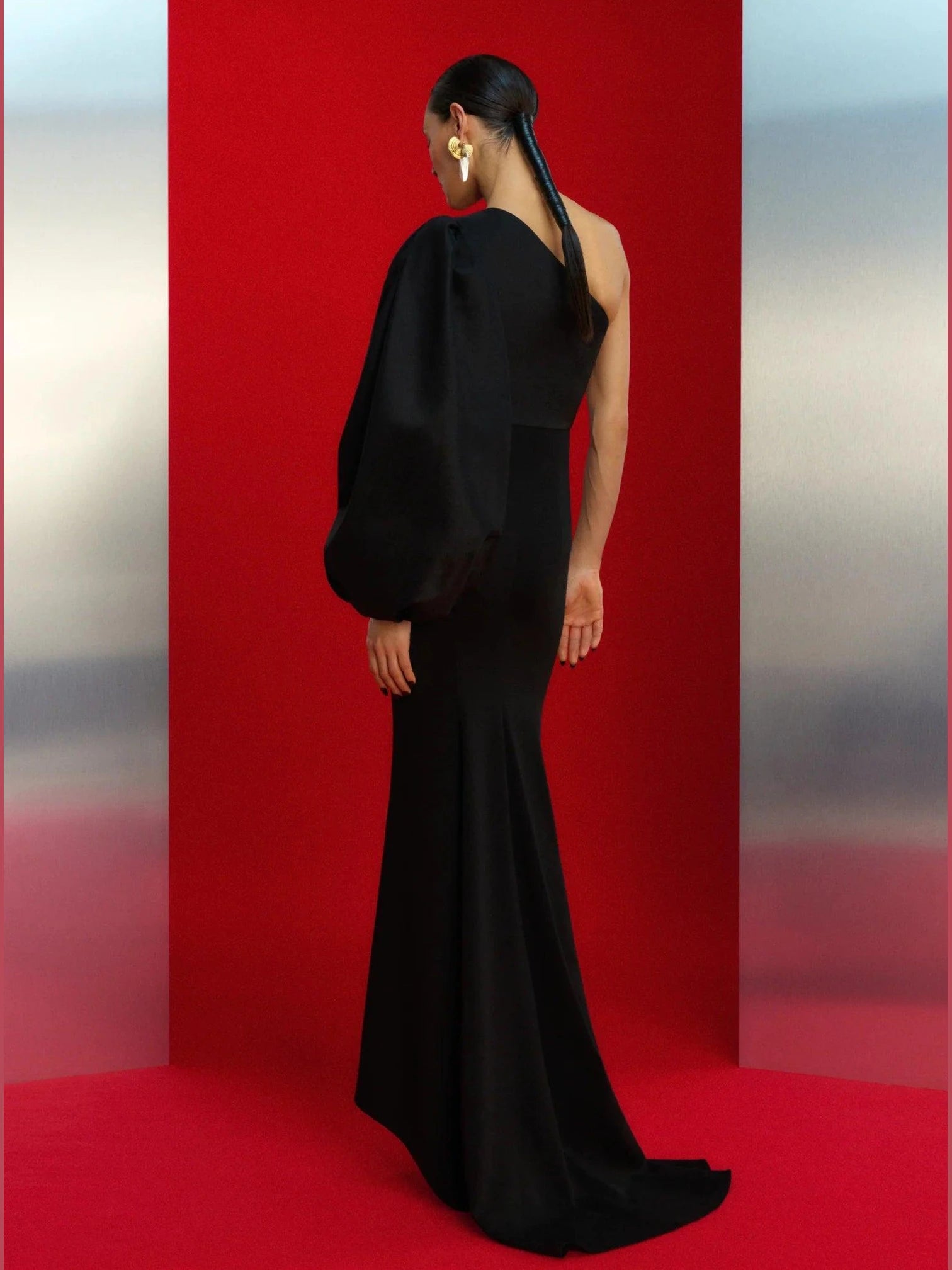The ivy maxi dress in black