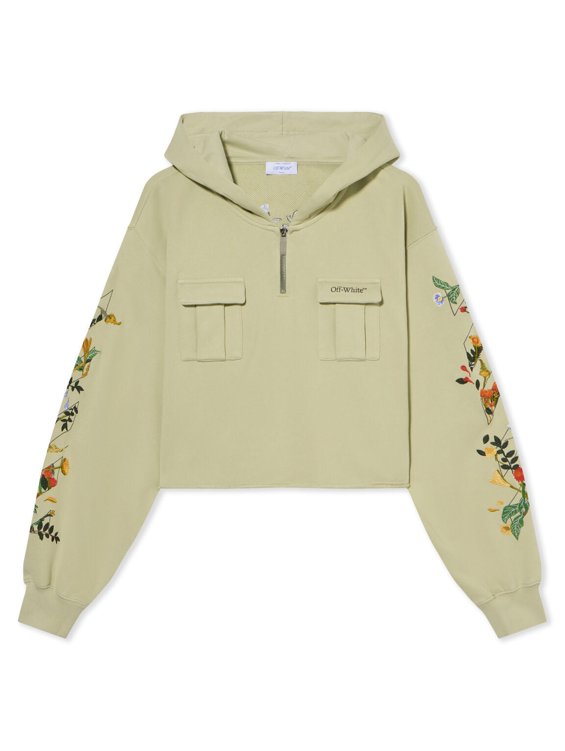 Bookish Flowers Crop Hoodie