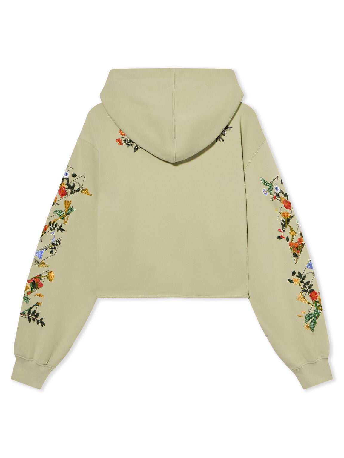 Bookish Flowers Crop Hoodie