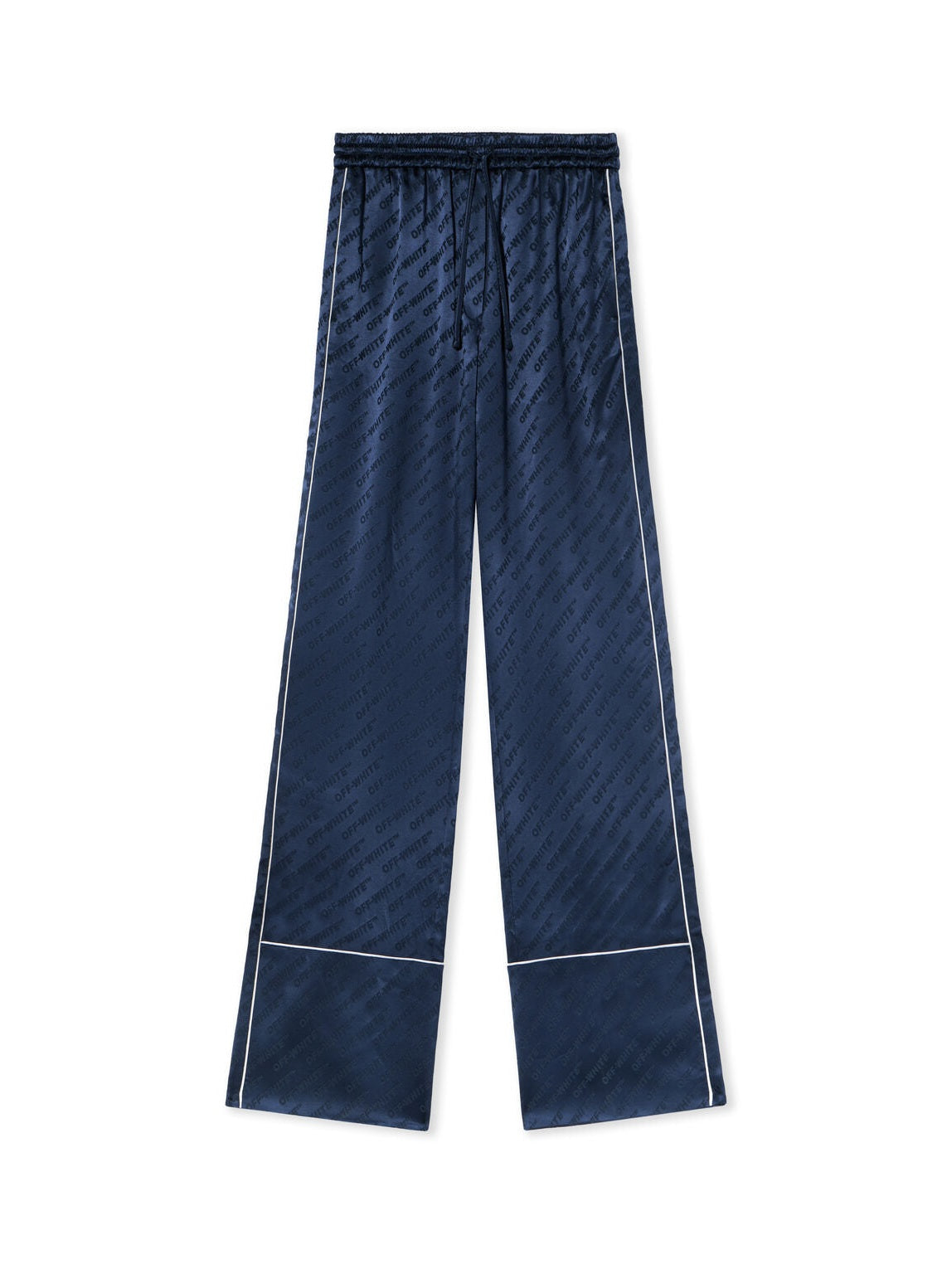 Jacquard satin pajama pants