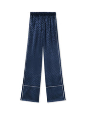 Jacquard satin pajama pants