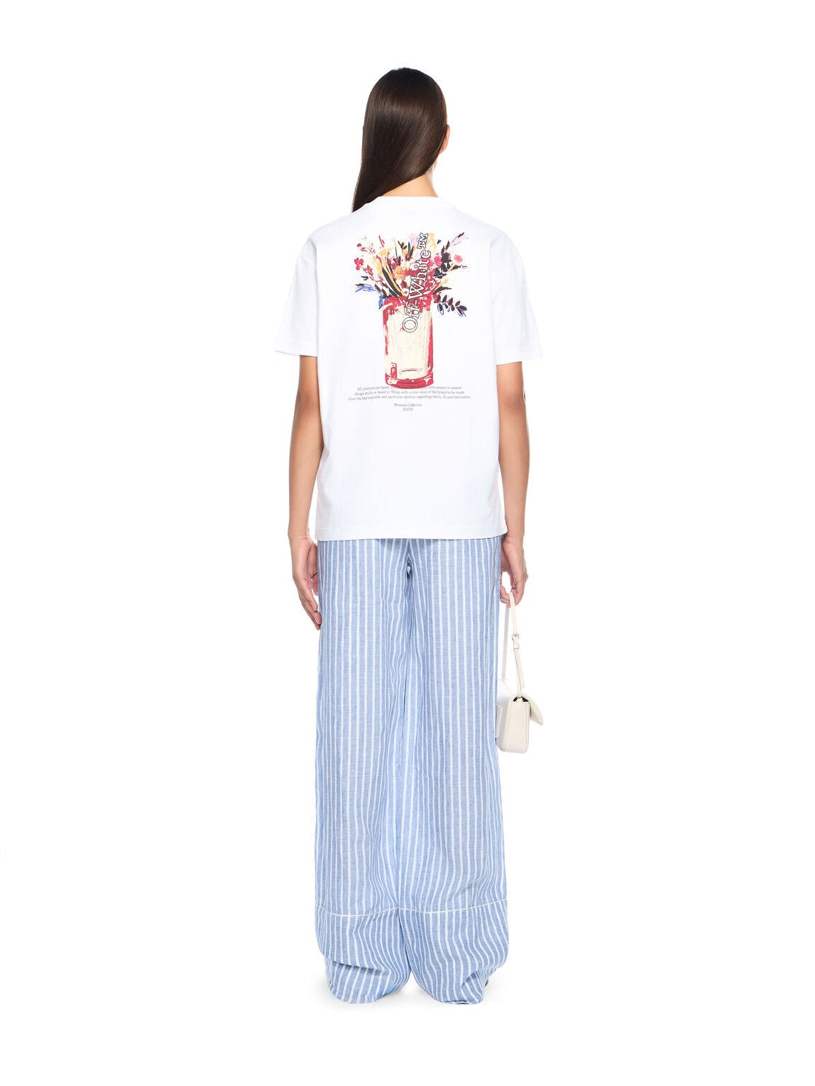 Striped wide-leg pants