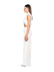 Off stamp wide-leg pants