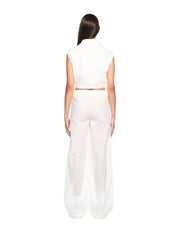 Off stamp wide-leg pants