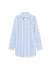 Striped over shirt dress