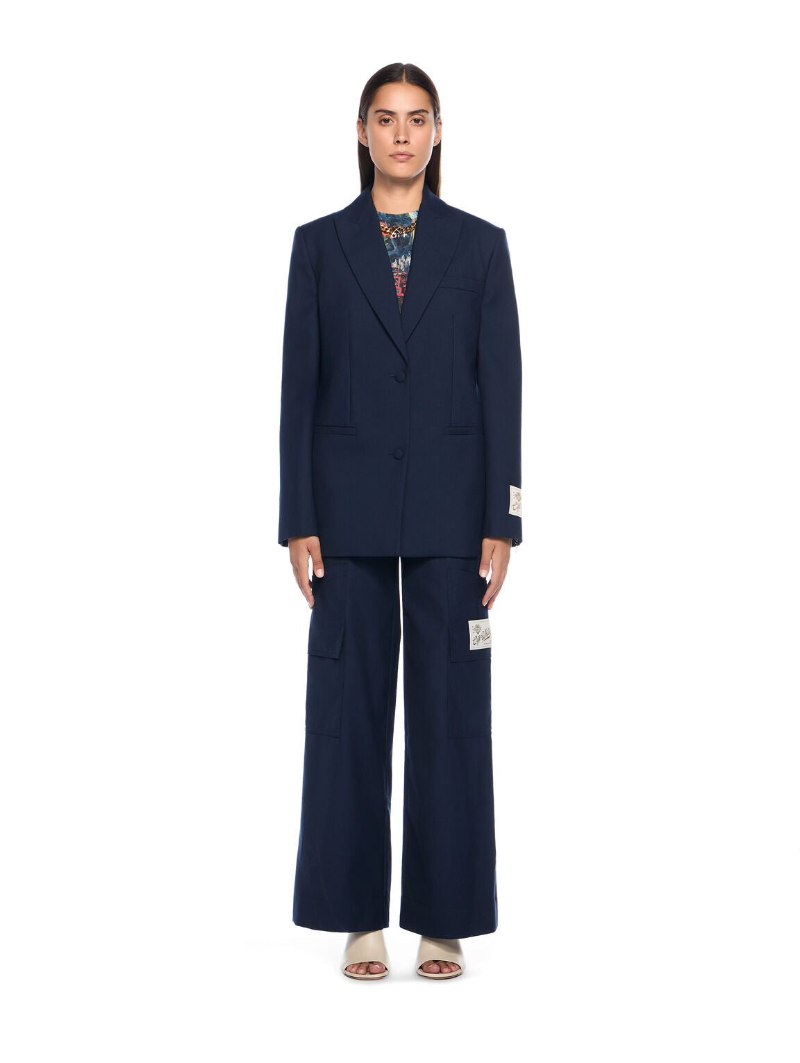 Gabardine Label Tomboy Blazer