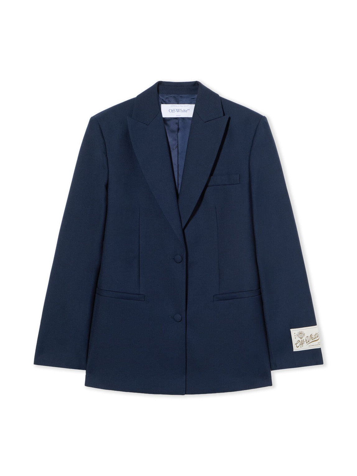 Gabardine label tomboy blazer