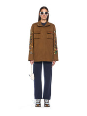 Arrow flower field twill jacket