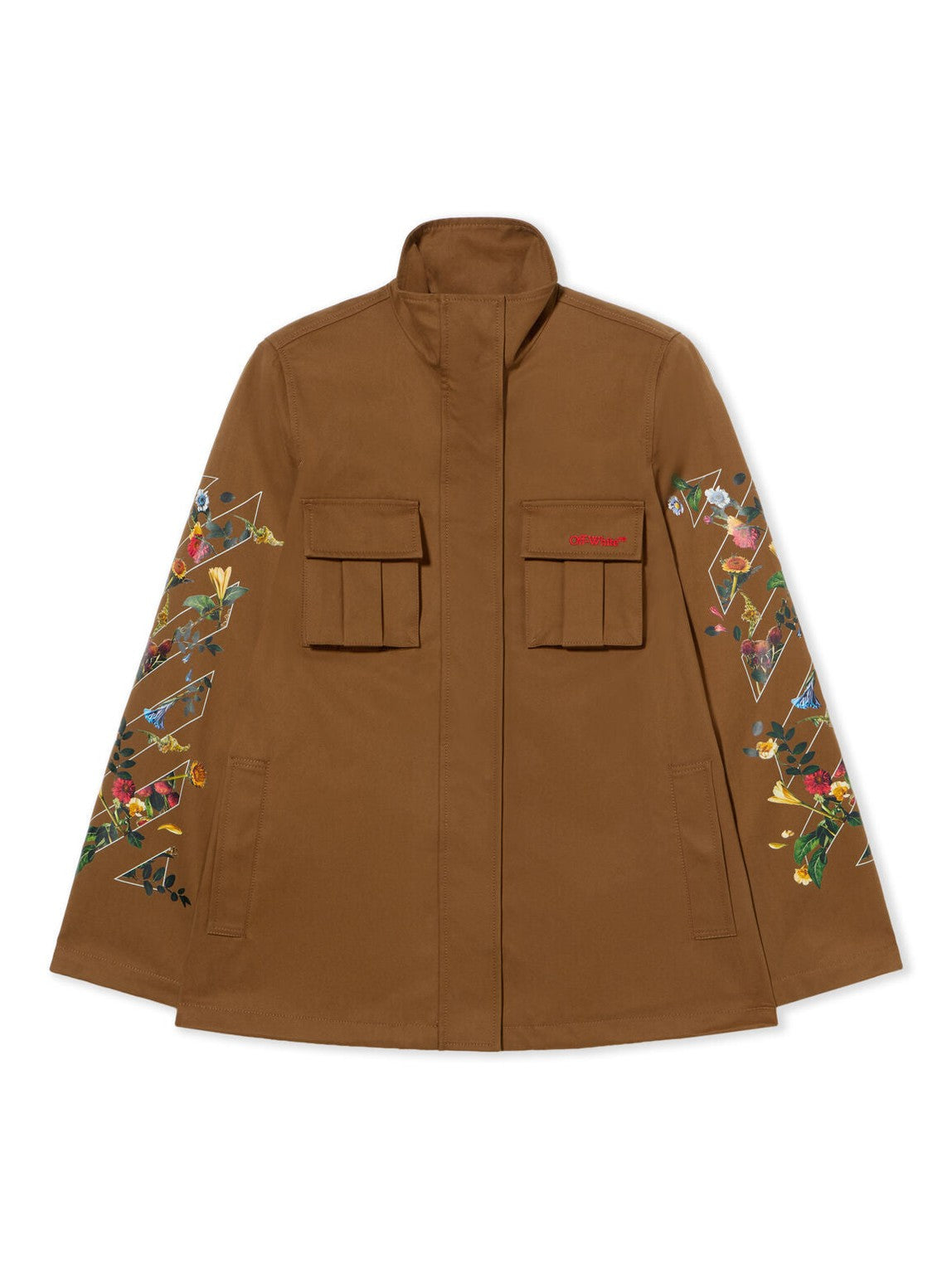Arrow flower field twill jacket
