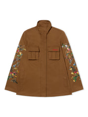 Arrow flower field twill jacket