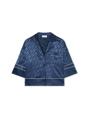 Jacquard Satin Pajama Shirt