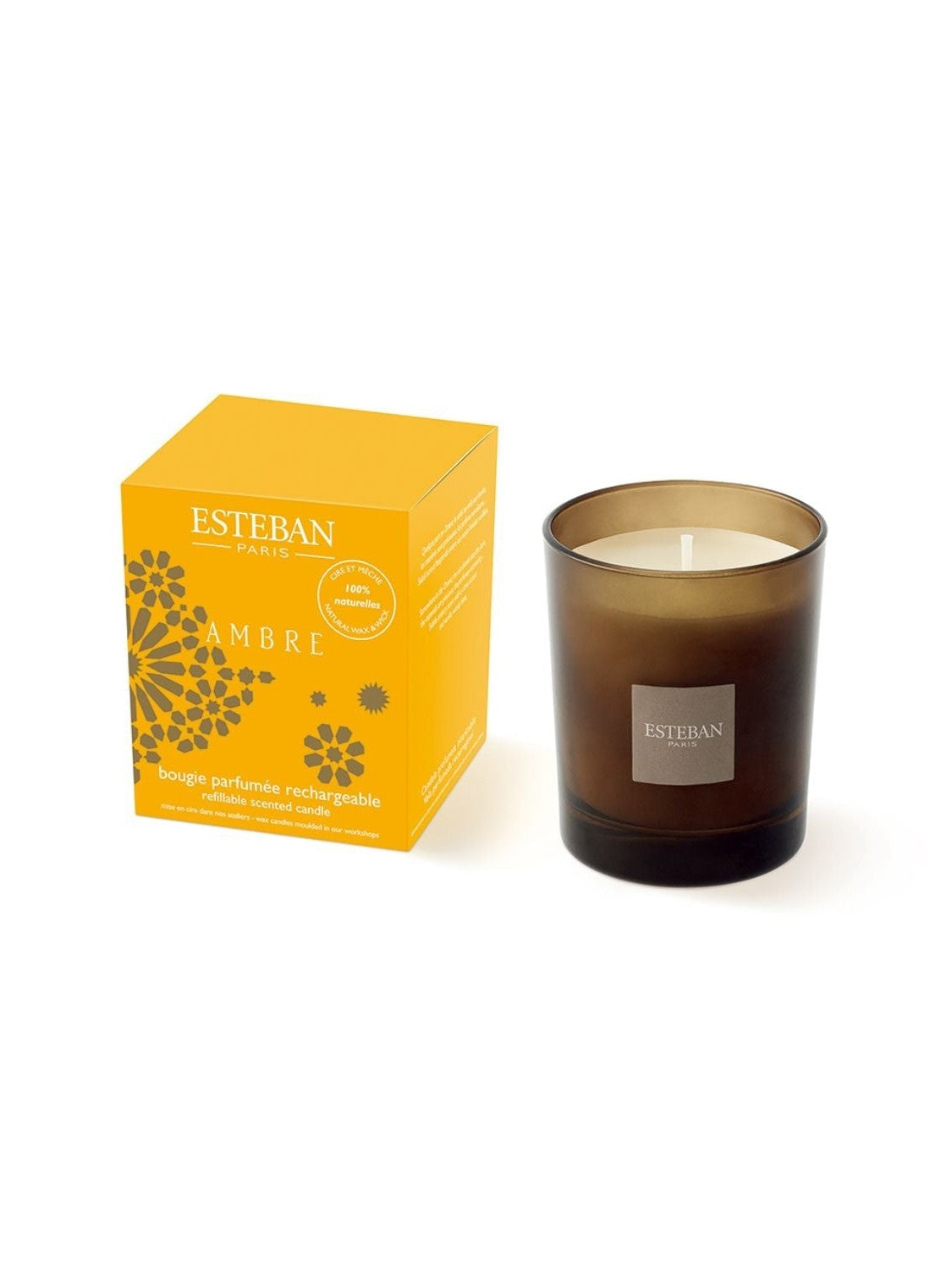 Refillable scented candle 170g (6oz) - moka edition