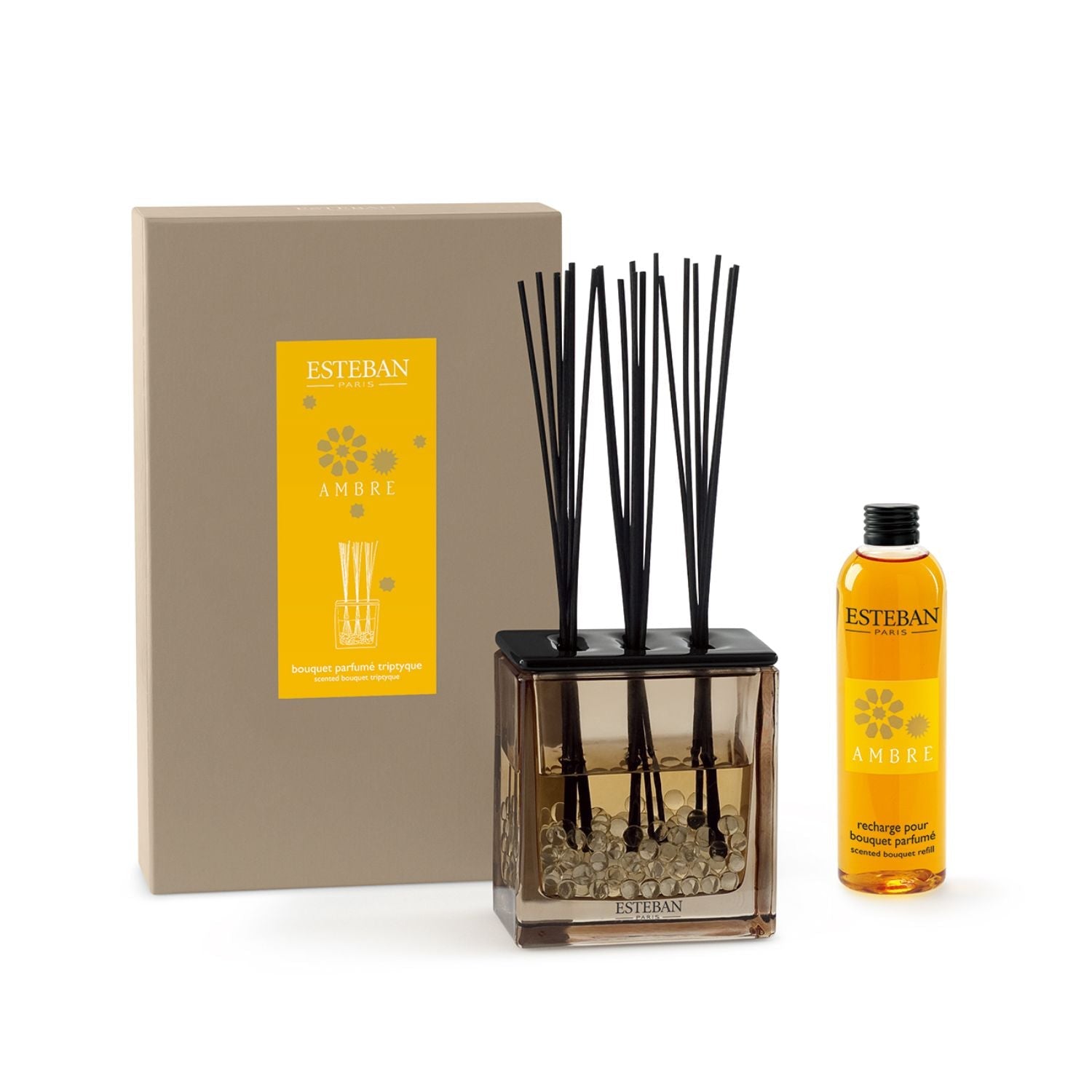 SCENTED BOUQUET TRIPTYQUE AND ITS 250 ML REFILL - MOKA EDITI