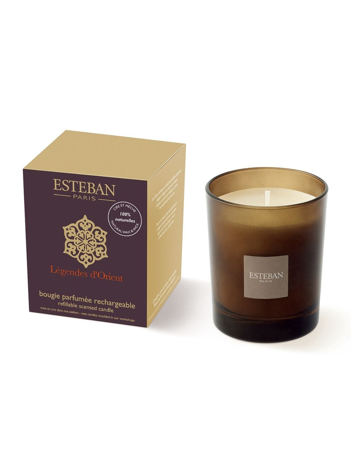 Refillable scented candle 170g (6oz) - moka edition