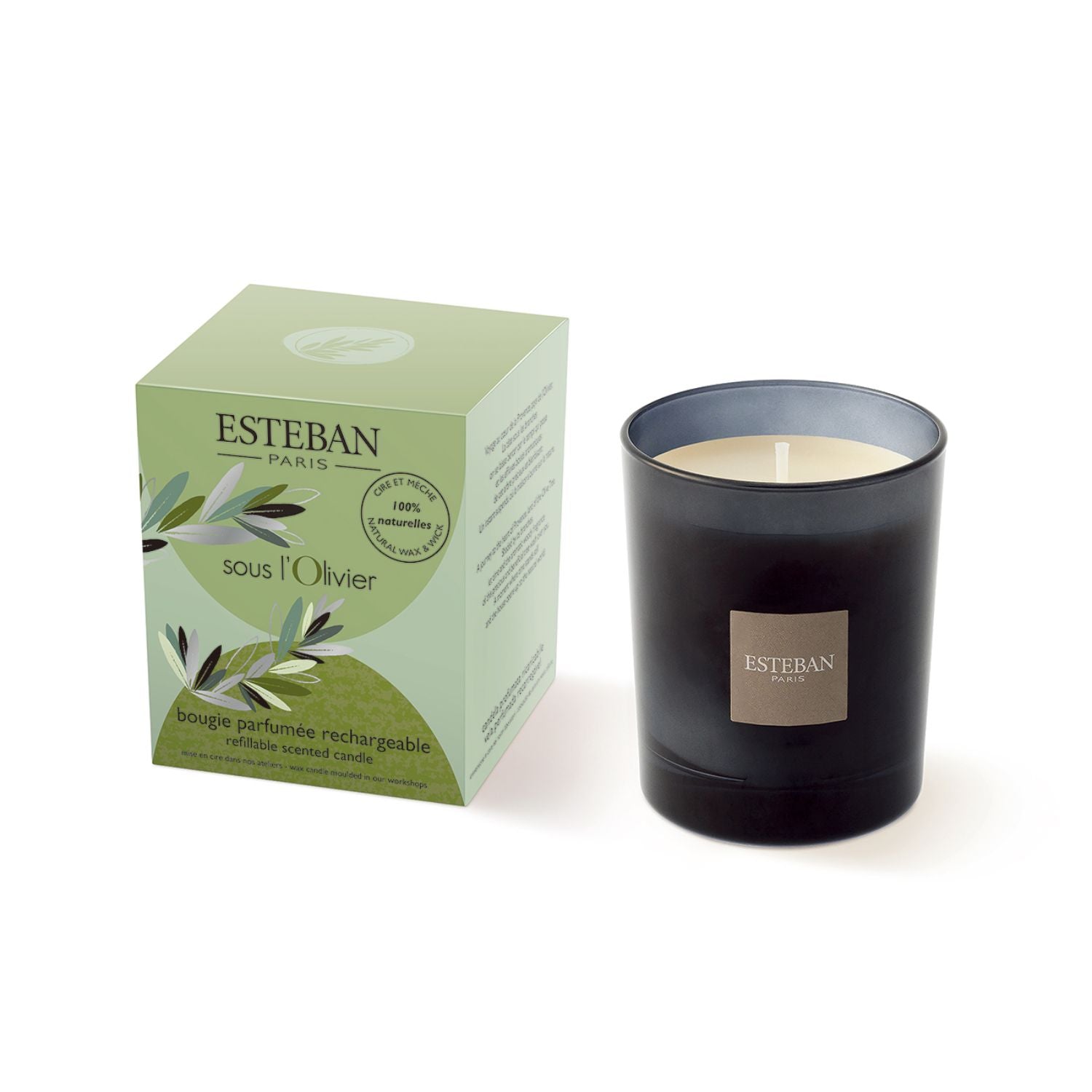 REFILLABLE SCENTED CANDLE 170G (6OZ) - Sous I'Olivier
