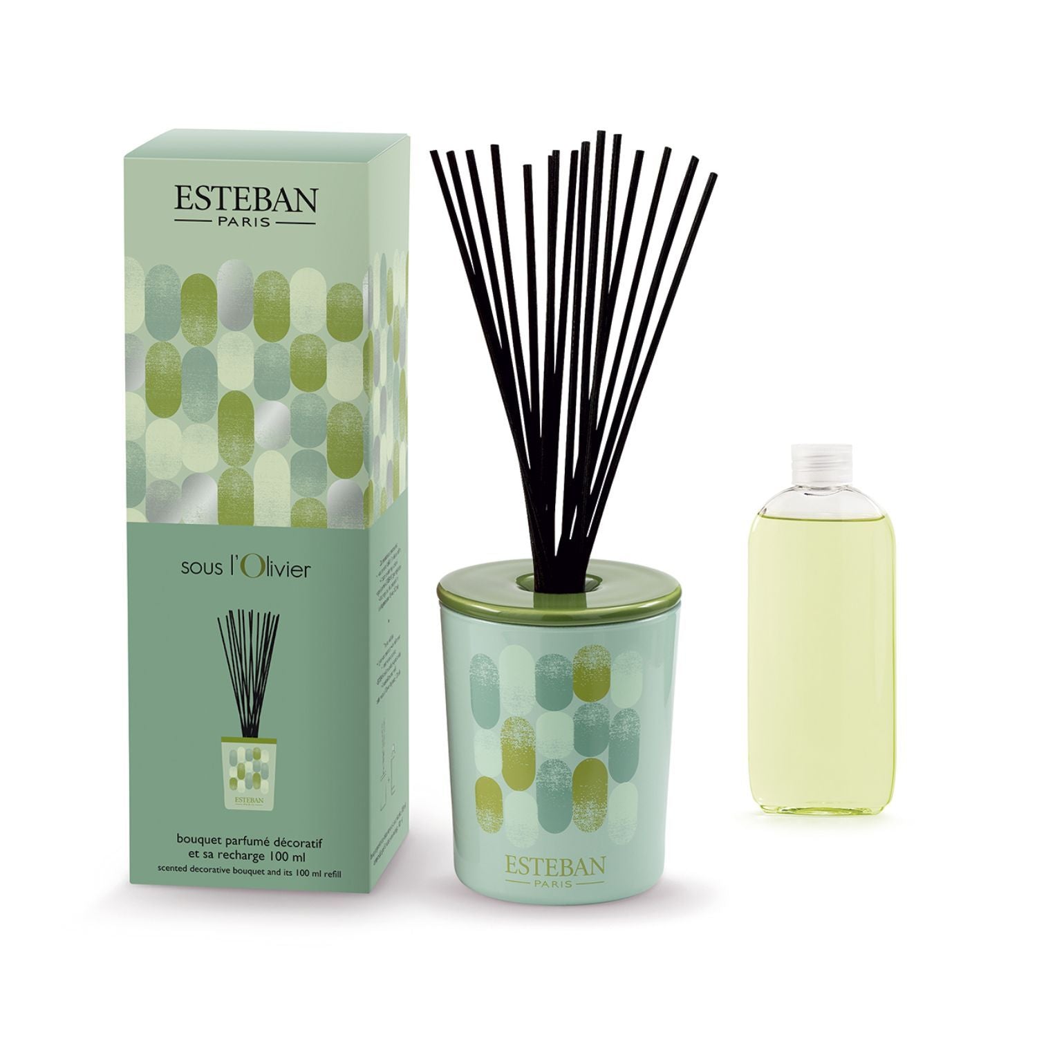 SCENTED DECORATIVE BOUQUET AND ITS 100 ML REFILL - SOUS L'OL