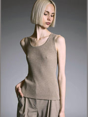 Knit tank top