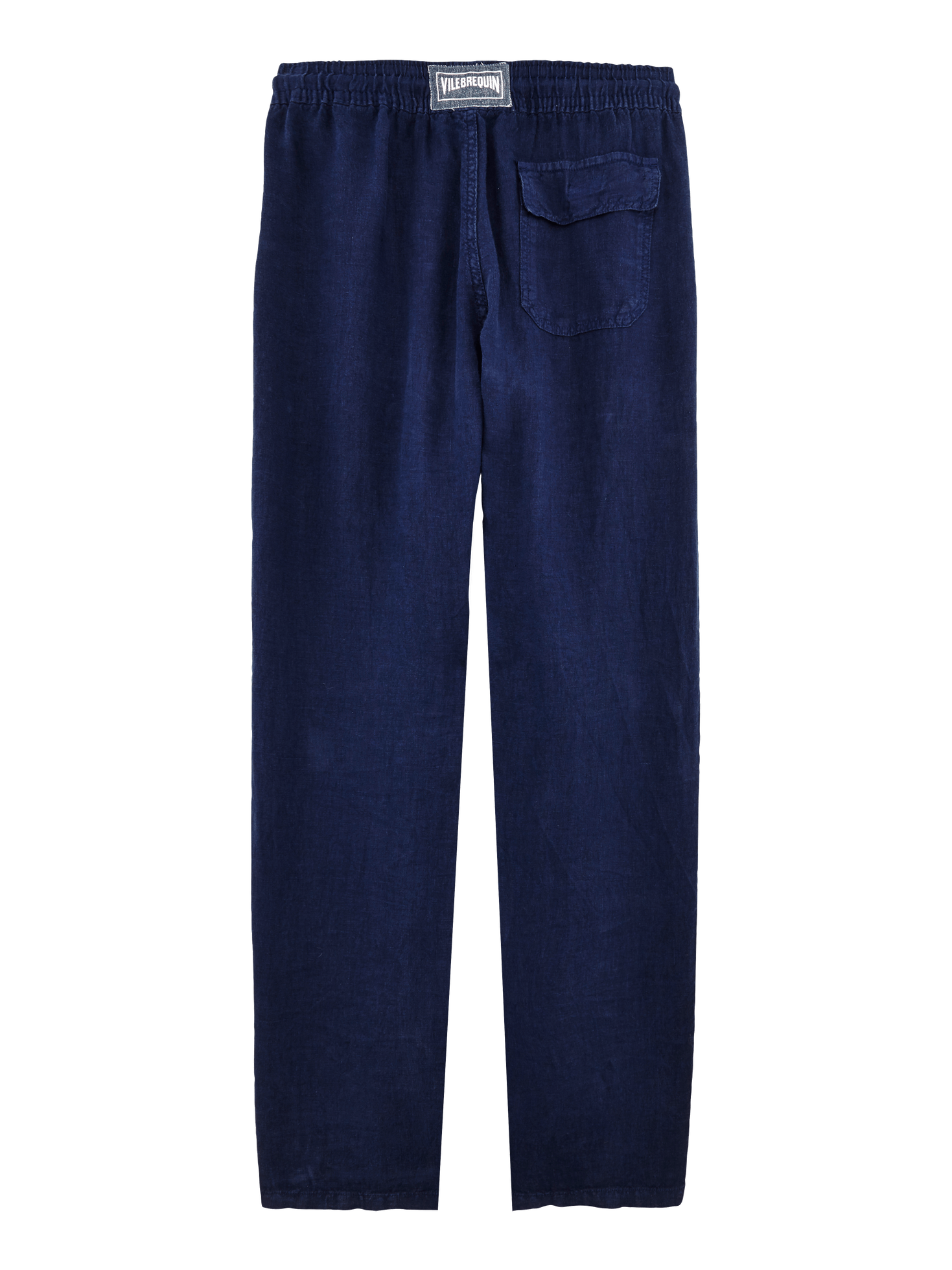 Men linen pants solid
