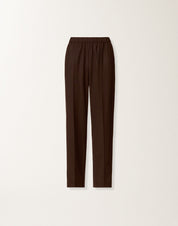 BISTRETCH WOOL JOGGING TROUSERS WITH FILO DIAMANTE