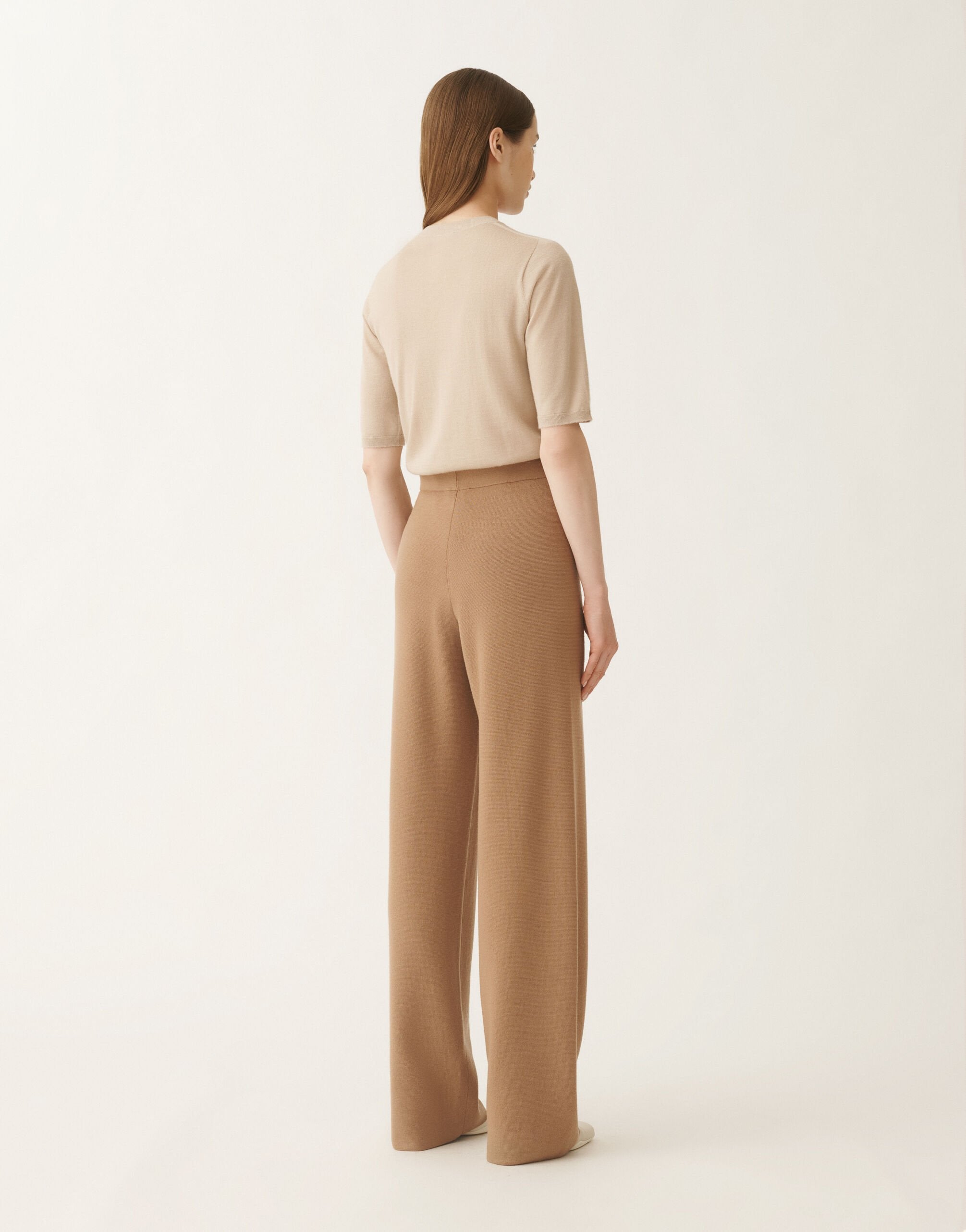 MERINO WOOL WIDE JOGGING TROUSERS