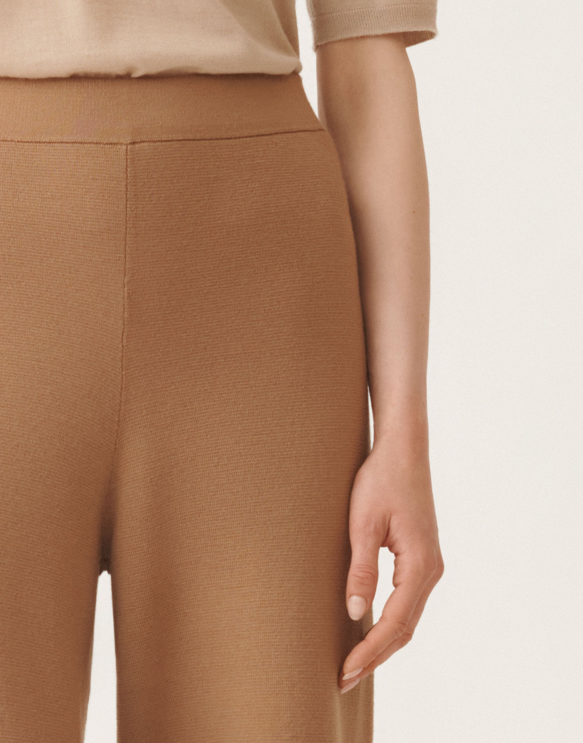 MERINO WOOL WIDE JOGGING TROUSERS