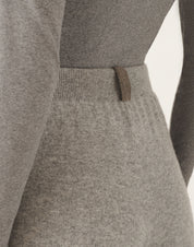 PLATINUM WIDE JOGGING TROUSERS WITH FILO DIAMANTE LOOP