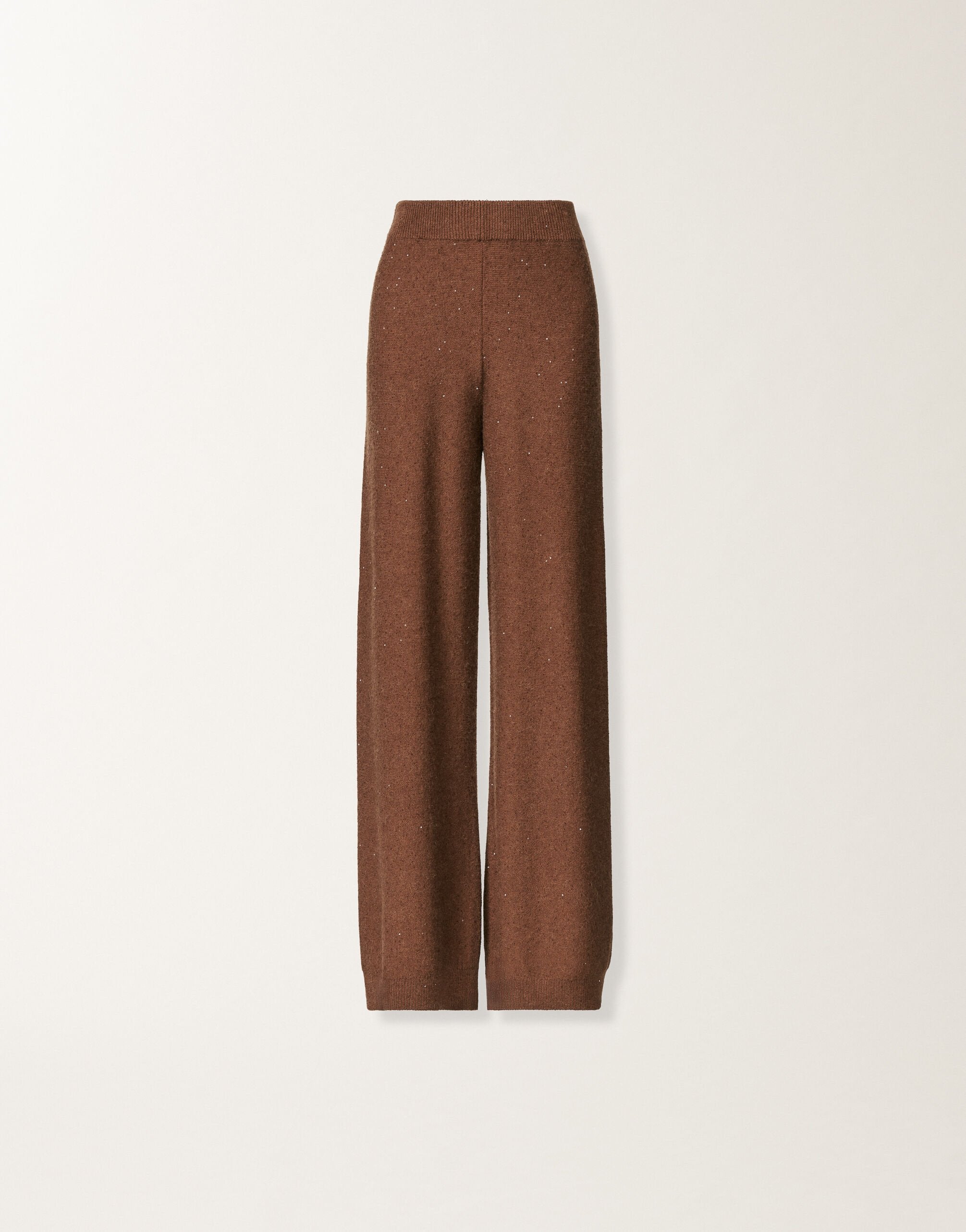 Wool and Silk Trousers with Sequins