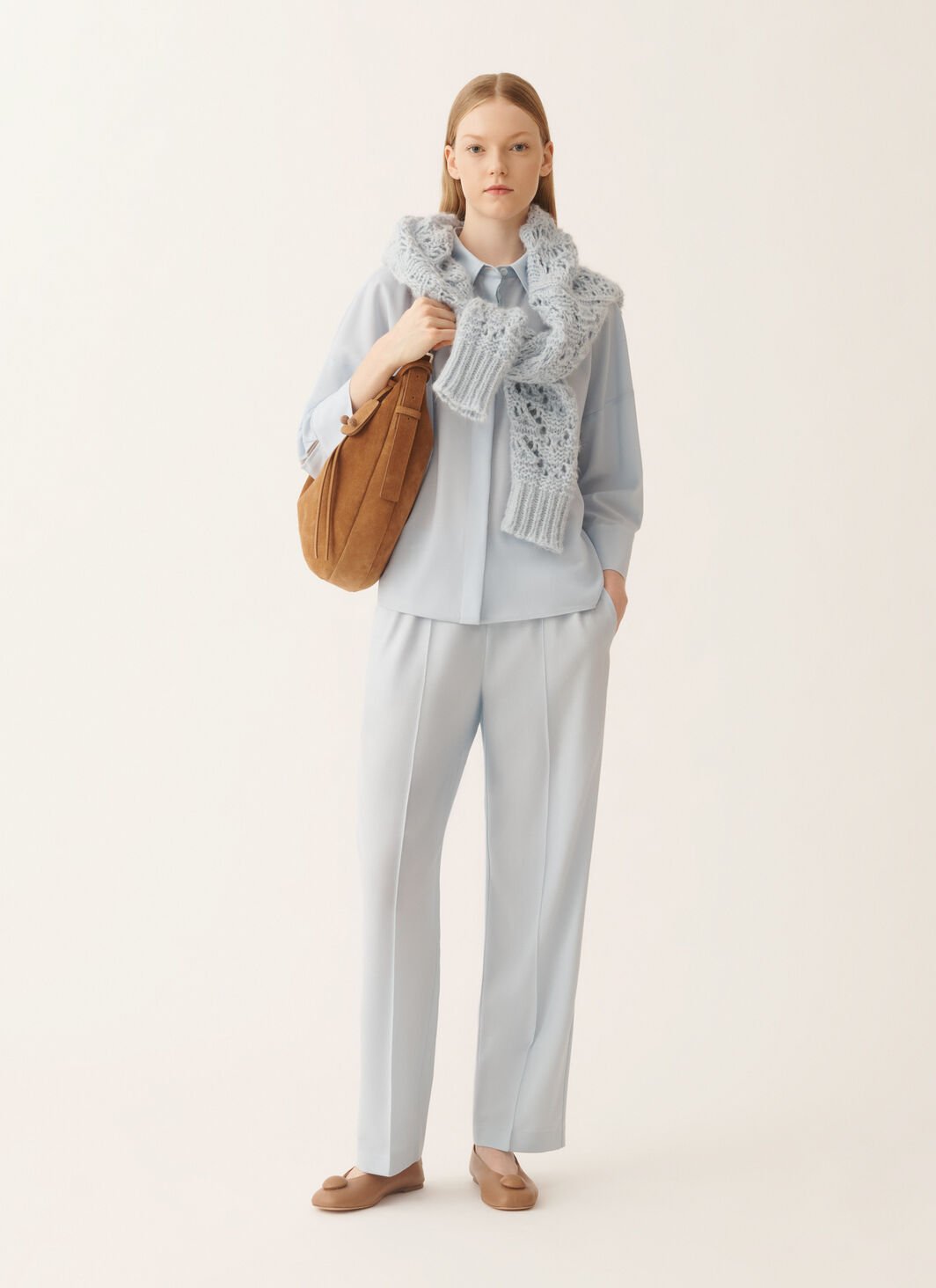 Gubbio jogging pants in lightweight bi-stretch wool