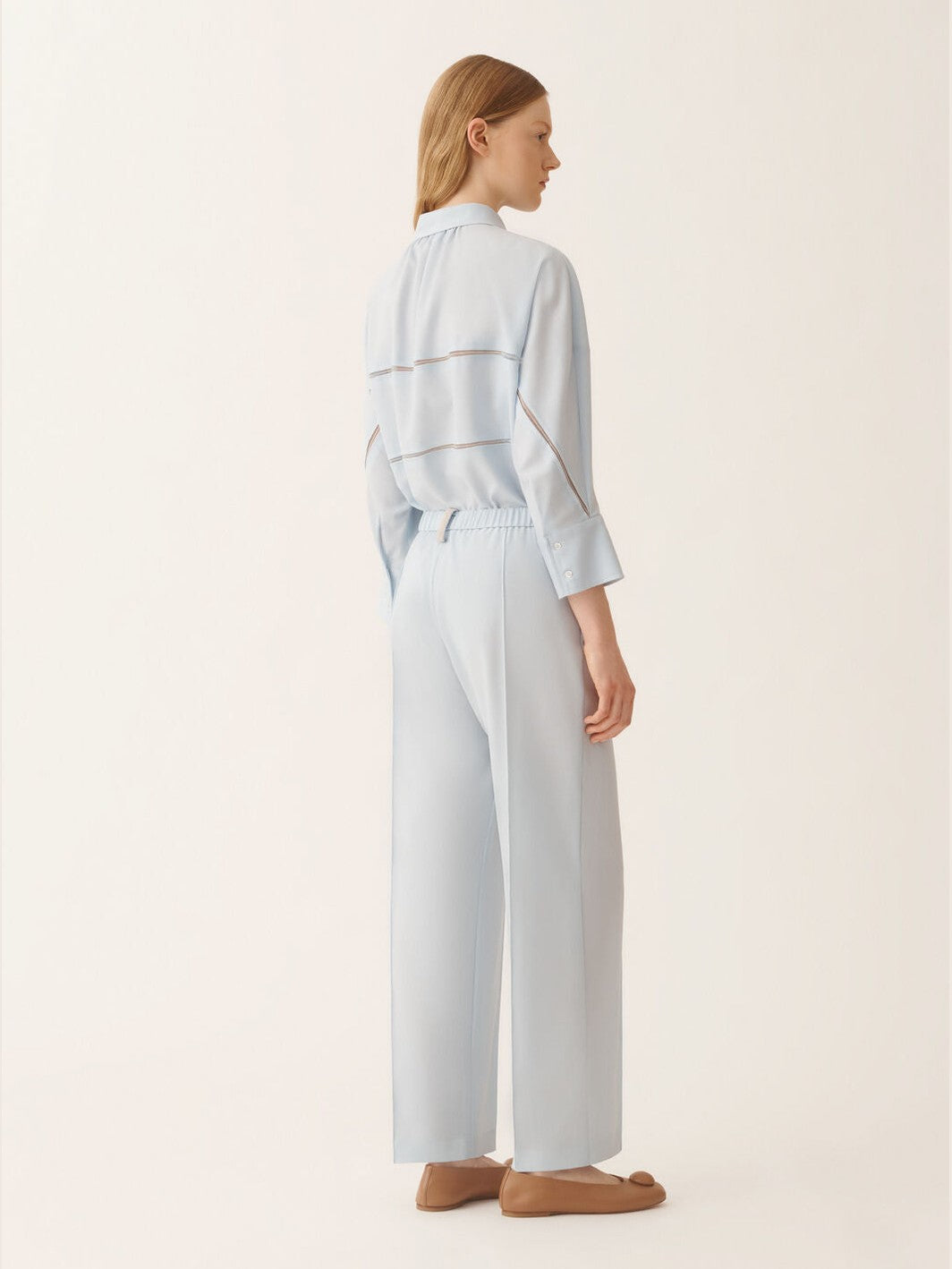 Gubbio jogging pants in lightweight bi-stretch wool