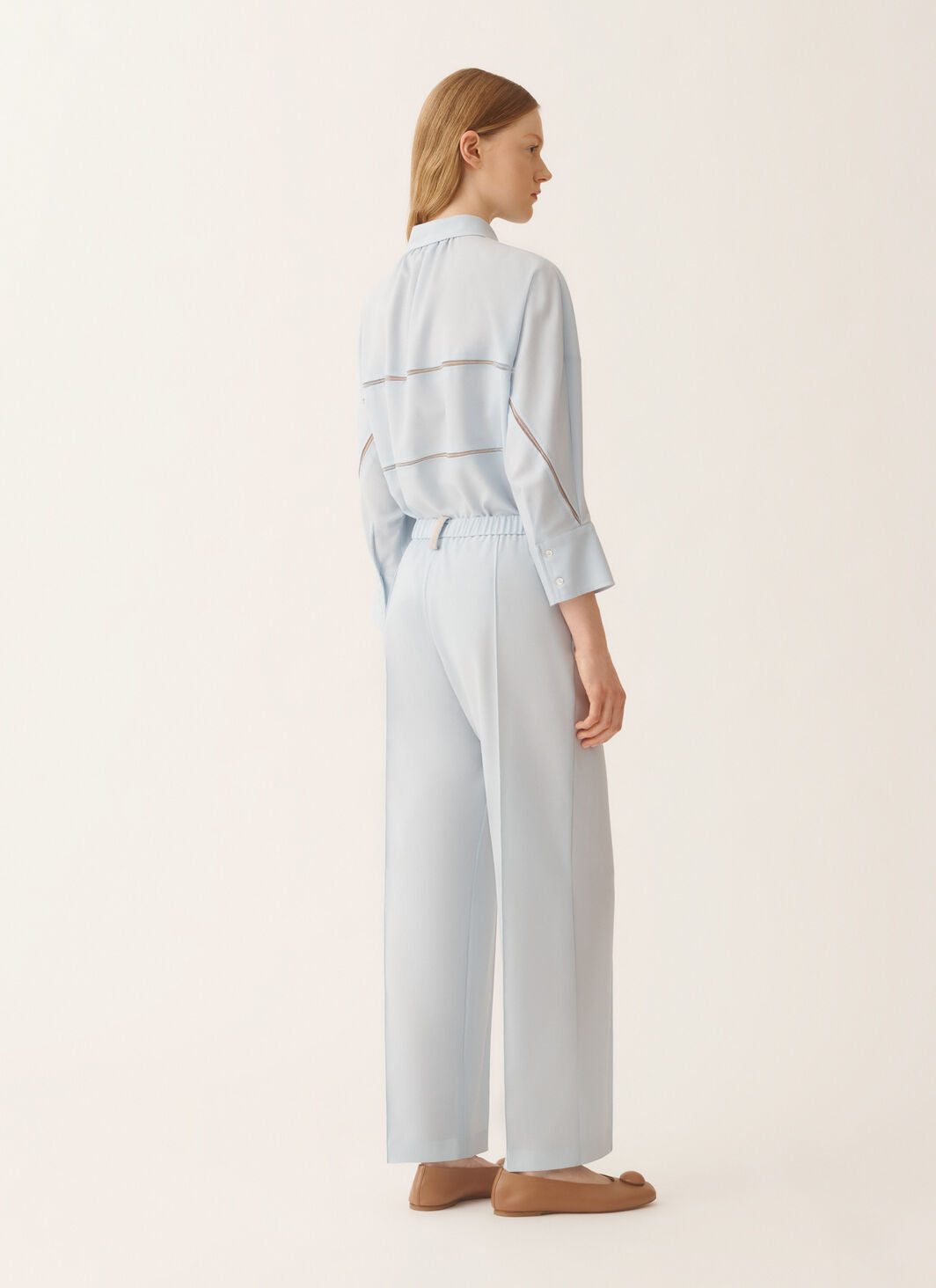 Gubbio jogging pants in lightweight bi-stretch wool