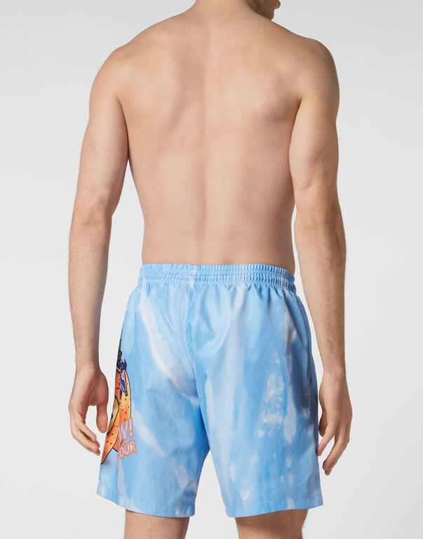 TIE-DYE LONG SWIM BOXERS TUTTI FRUTTI