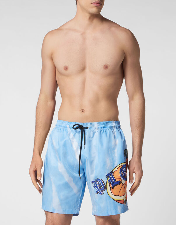 TIE-DYE LONG SWIM BOXERS TUTTI FRUTTI