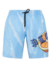 Tie-dye long swim boxers tutti frutti