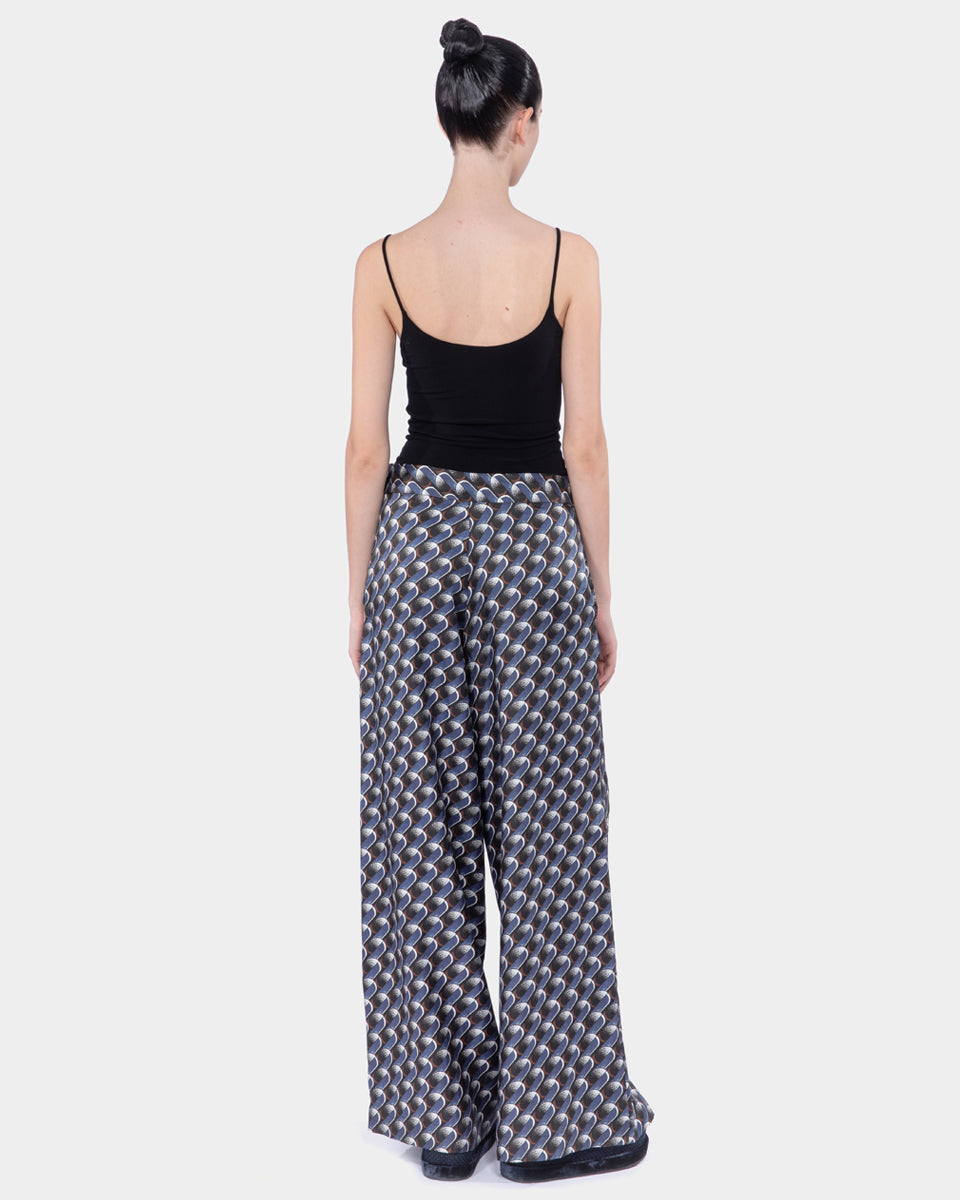 PANAIA TWILL SILK PRINT WIDE LEG LONG PANTS WITH TWILL SILK PRINT
EMBROIDERY APPLIQUÉ