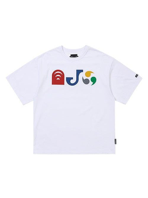 Ajo pictogram nylon applique t-shirt