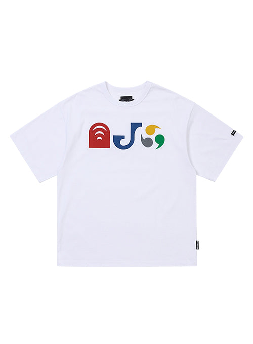 AJO PICTOGRAM NYLON APPLIQUE T-SHIRT