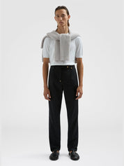 Cotton silk jersey t-shirt off white