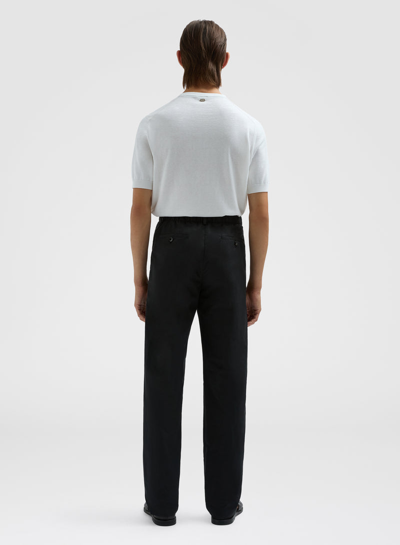 COTTON SILK JERSEY T-SHIRT OFF WHITE