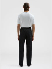 Cotton silk jersey t-shirt off white