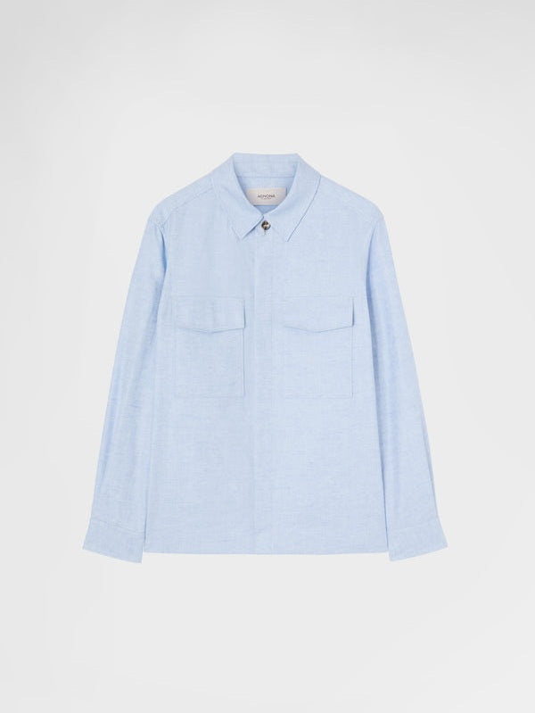 Batavia linen overshirt - light water