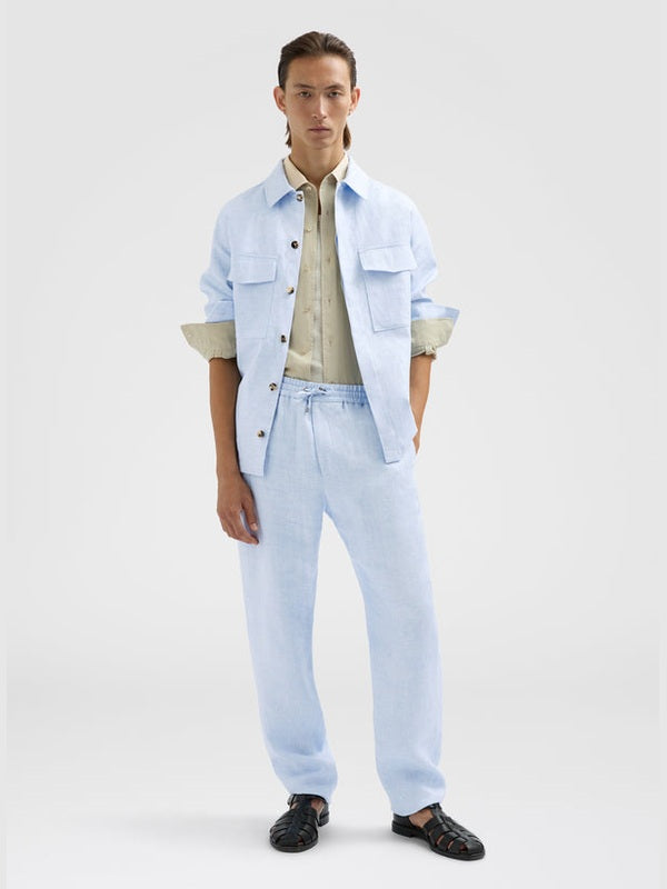 Batavia linen overshirt - light water